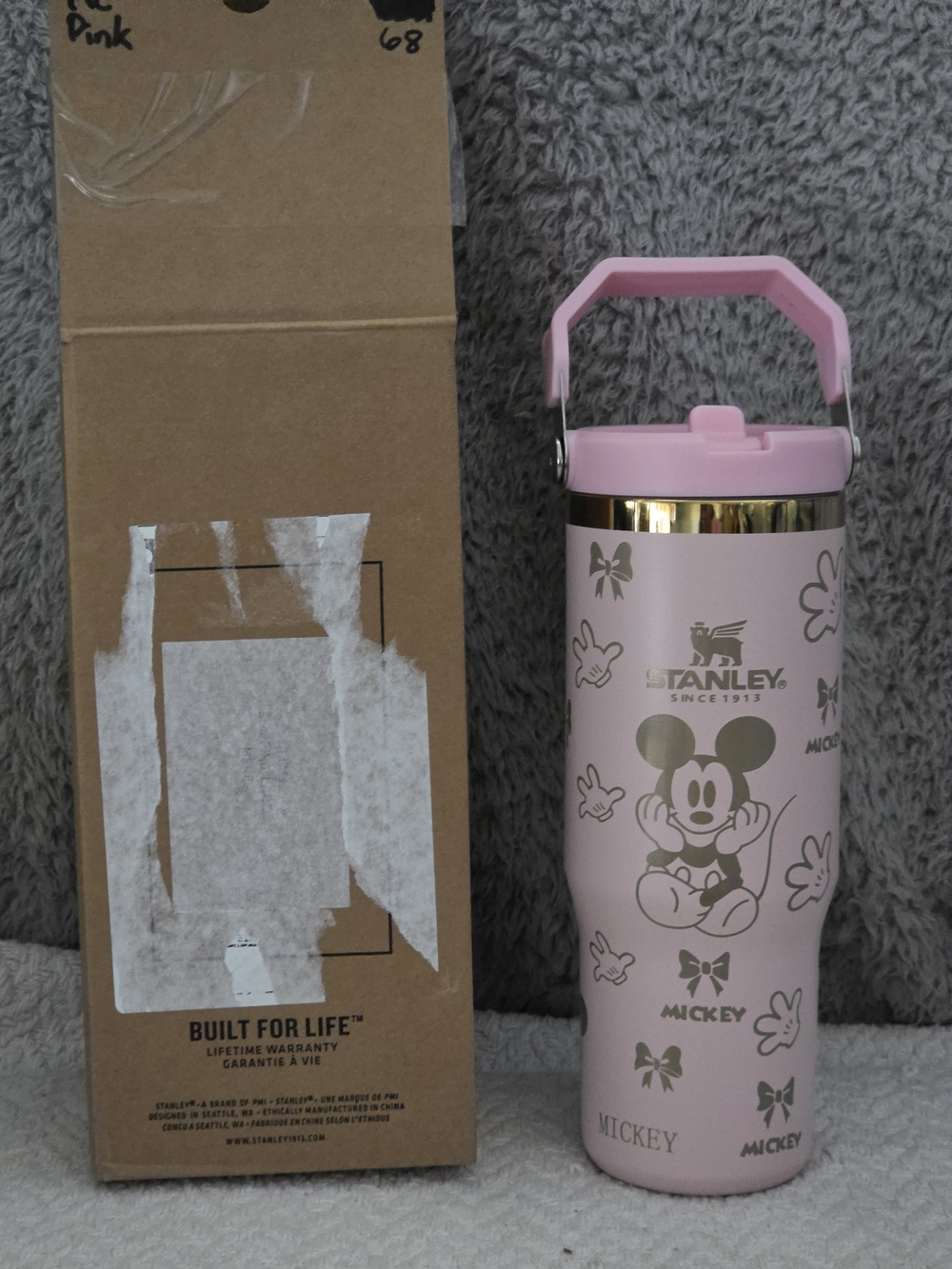 Disney Mickey & Friends Pink & Gold Limited Edition Quencher H2.0 FlowState